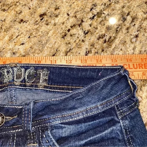 Distressed Truce Ripped Jeans Size 7 Juniors - Picture 9 of 9